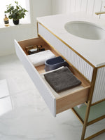 Geneva 900MM White Vanity Unit QuartzTop