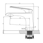 Matt Black Single Hole Basin Mixer Tap
