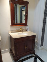 Traditional 1230MM Brown Marble Vanity Unit
