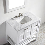 Belmont 900MM Carrara Marble White Vanity Unit