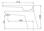Aqua Matt Black Single Hole Basin Mixer Tap