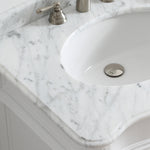 Astoria 24” White Vanity Unit With Marble Top