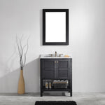 Belmont 600MM Carrara Marble White Vanity Unit