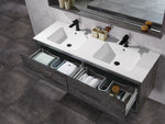 Carrara 63” Grey Vanity Unit & Carrara Quartz Stone