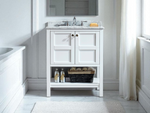 Belmont 600MM Carrara Marble White Vanity Unit