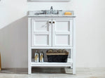 Belmont 600MM Carrara Marble White Vanity Unit