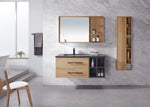 Carrara 48” Oak Vanity Unit With Grey Stone Top
