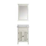 Classic 24” Antique Beige Vanity With Marble Top