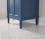 Charlotte 24” Royal Blue Vanity Unit With Marble Top