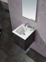 Modern 16” Elegant Grey Wall Hung Vanity Unit