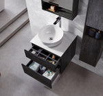 Modern 24” Elegant Grey Wall Hung Vanity Unit