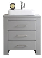 Modern 30” Grey Vanity Unit with Basin
