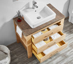 Modern 36” Oak Vanity Unit with Basin
