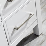 Oxford 36” White Vanity With Carrara Marble