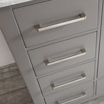 Oxford 48” Grey Vanity Unit With Carrara Marble