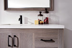 Zara 42” Vanity Unit With Carrara Stone Top