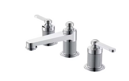 Castia Chrome 3 Hole Basin Mixer Tap