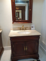 935MM Brown Marble Vanity Unit – Exclusive Model