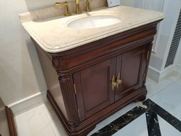 935MM Brown Marble Vanity Unit – Exclusive Model