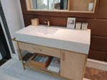 1220MM Light Oak Vanity Unit QuartzTop