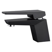 Aqua Matt Black Single Hole Basin Mixer Tap