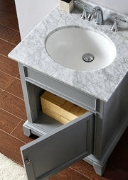 Classic 600MM Grey Vanity Unit Marble