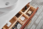 Regent 32” Brown Vanity Unit Marble Top