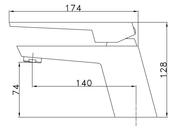 Aqua Matt Black Single Hole Basin Mixer Tap