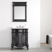 Astoria 30” Vanity With Marble Top Black