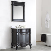 Astoria 30” Vanity With Marble Top Black