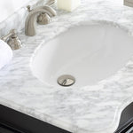 Astoria 30” Vanity With Marble Top Black