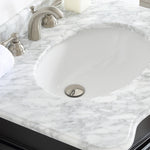 Astoria 1500MM Double Basin Marble Vanity Unit Black