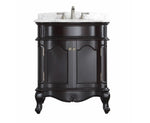 Astoria 30” Vanity With Marble Top Black