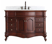Astoria 48” Vanity With Marble Top Antique Cherry