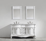Astoria 1500MM Double Basin Marble Vanity Unit Black