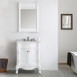 Astoria 24” White Vanity Unit With Marble Top