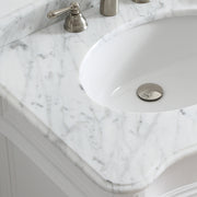 Astoria 30” White Vanity Unit With Marble Top