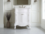 Astoria 30” White Vanity Unit With Marble Top