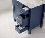Oxford 36” Royal Blue Vanity With Carrara Marble