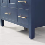 Oxford 36” Royal Blue Vanity With Carrara Marble