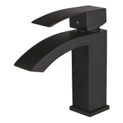 Matt Black Single Hole Basin Mixer Tap