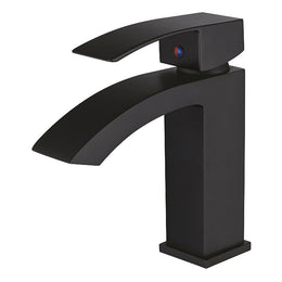 Matt Black Single Hole Basin Mixer Tap