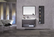 Carrara 40” Grey Vanity Unit Carrara Quartz Stone