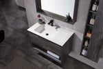 Carrara 40” Grey Vanity Unit Carrara Quartz Stone