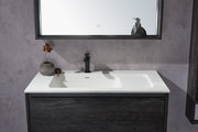 Carrara 40” Grey Vanity Unit Carrara Quartz Stone