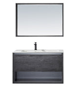 Carrara 40” Grey Vanity Unit Carrara Quartz Stone