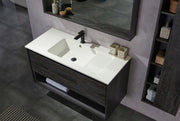 Carrara 48” Grey Vanity Unit & Carrara Quartz Stone