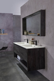 Carrara 63” Grey Vanity Unit & Carrara Quartz Stone
