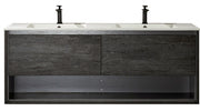 Carrara 63” Grey Vanity Unit & Carrara Quartz Stone