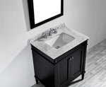 Charlotte 24” White Vanity Unit With Marble Top